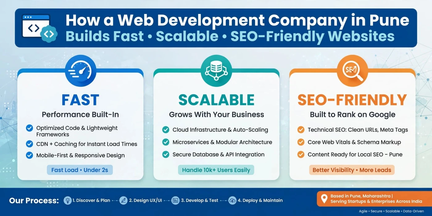 Web development company in Pune building fast, scalable and SEO friendly websites
