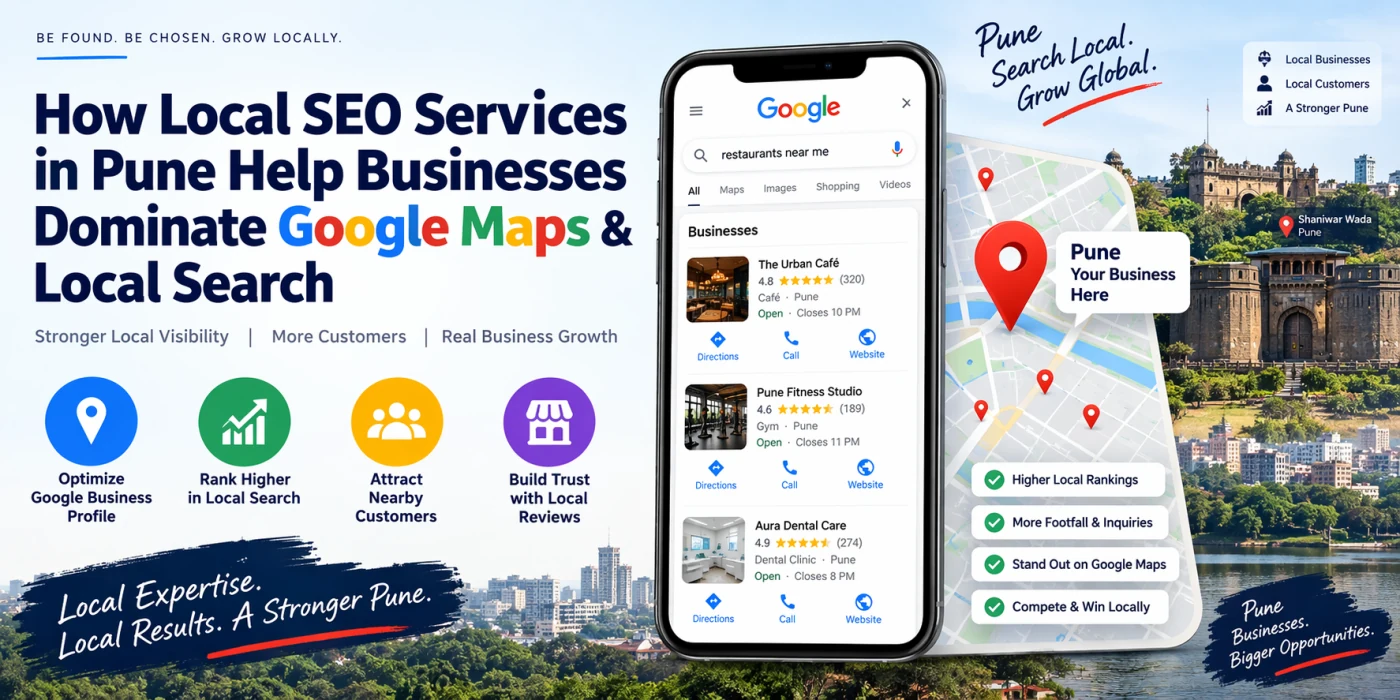 Local SEO services in Pune helping a business rank on Google Maps